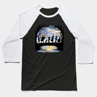 The Fellowship of the Dungeons Baseball T-Shirt